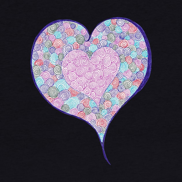 Spiral Heart by Rebecca Abraxas - Brilliant Possibili Tees